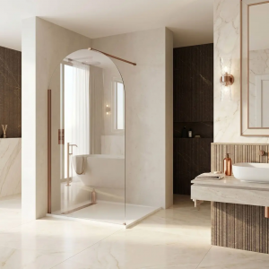 Kabina 110×90 w łazience – układ, drzwi i szkło